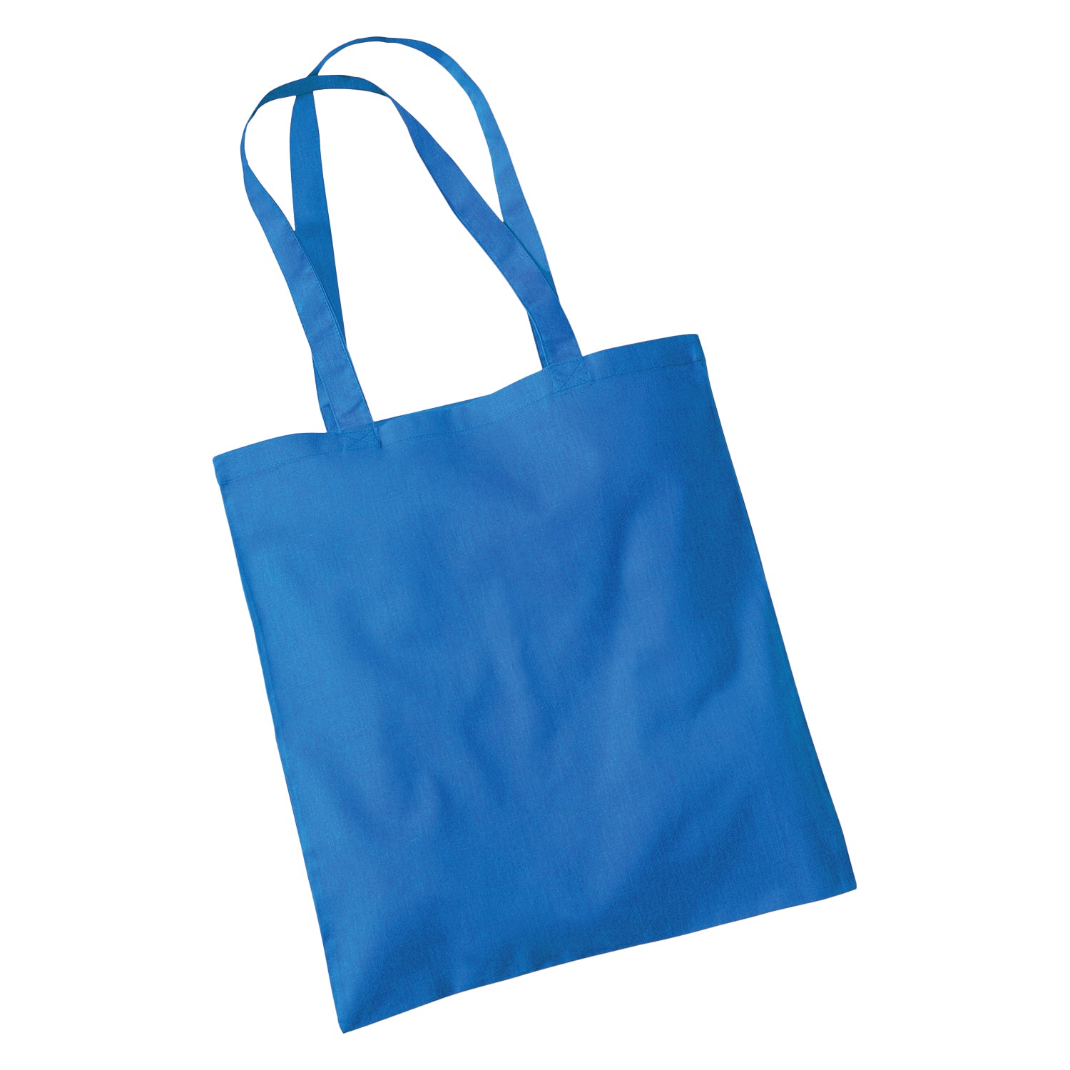 Sapphire Blue - Back - Westford Mill Bag For Life Long Handle Tote Bag