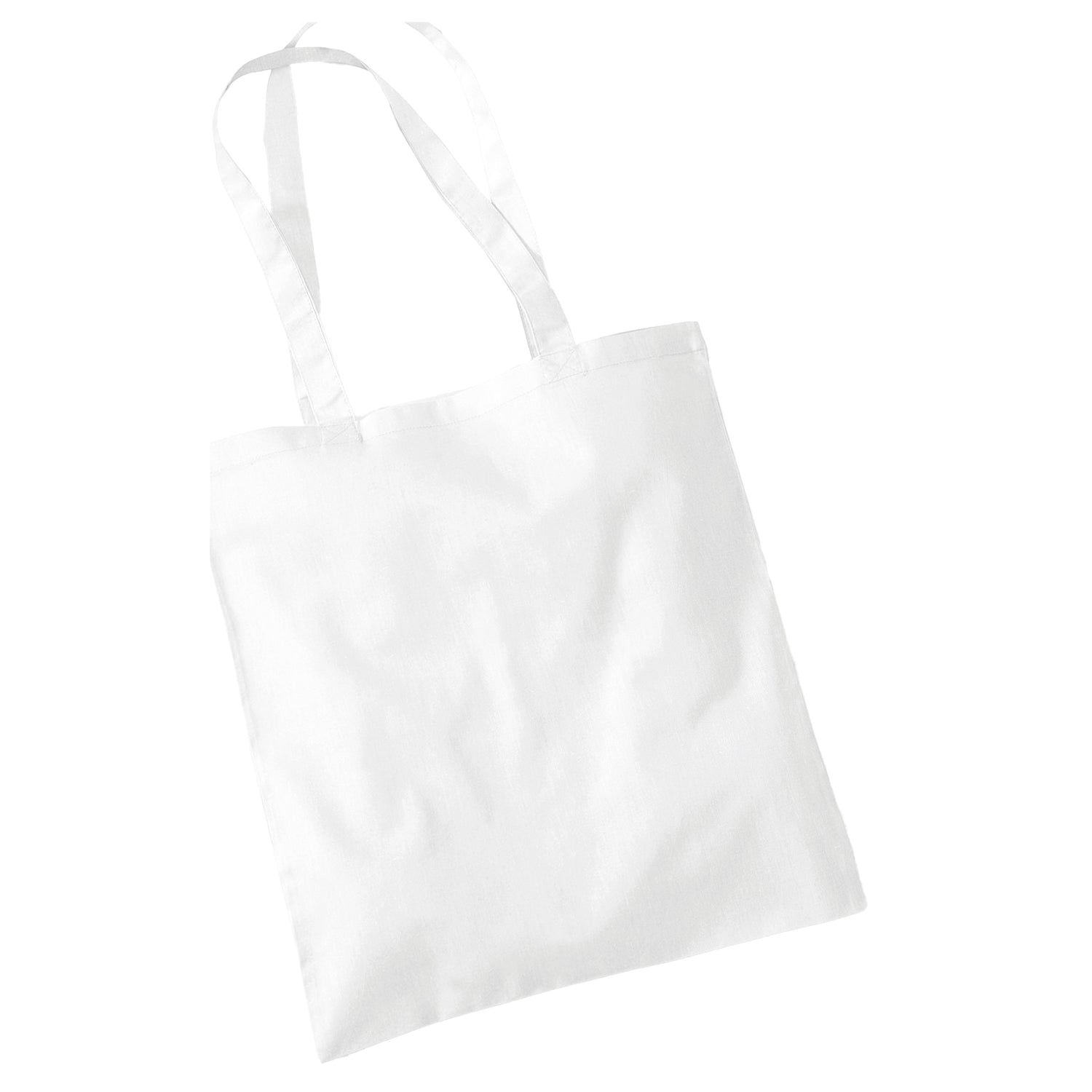 White - Back - Westford Mill Bag For Life Long Handle Tote Bag