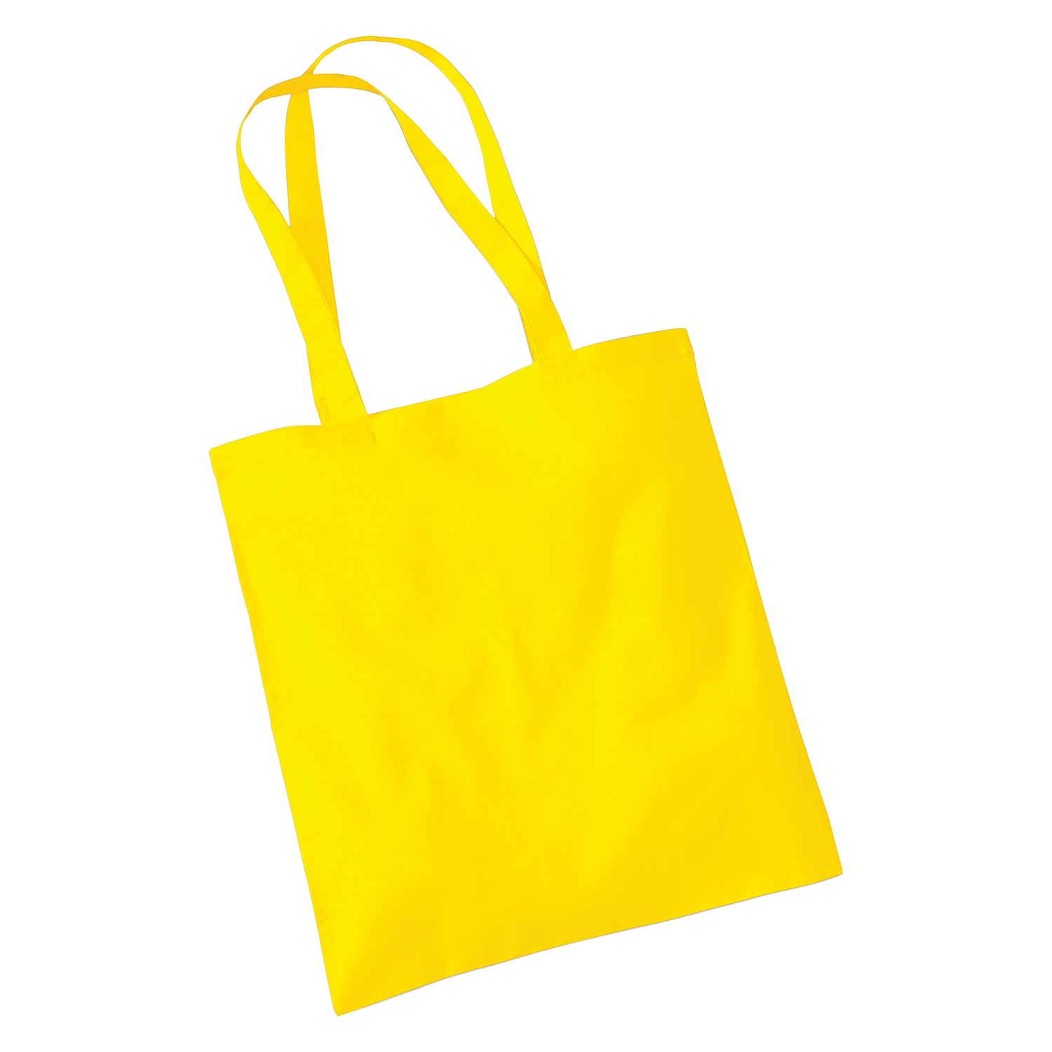 Yellow - Back - Westford Mill Bag For Life Long Handle Tote Bag