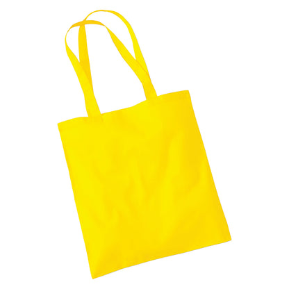 Yellow - Back - Westford Mill Bag For Life Long Handle Tote Bag