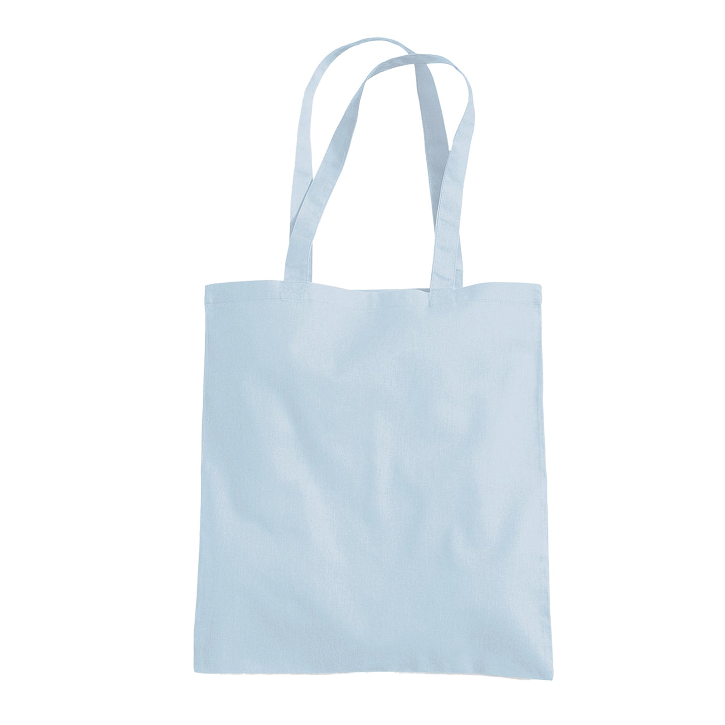 Pastel Blue - Back - Westford Mill Bag For Life Long Handle Tote Bag
