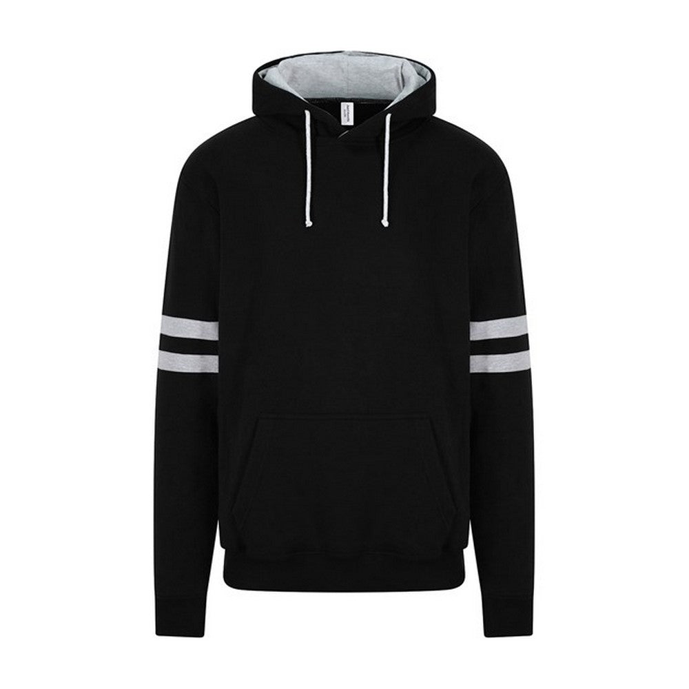 Deep Black-Heather Grey - Front - Awdis Mens Game Day Hoodie