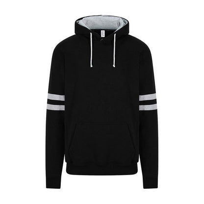 Deep Black-Heather Grey - Front - Awdis Mens Game Day Hoodie