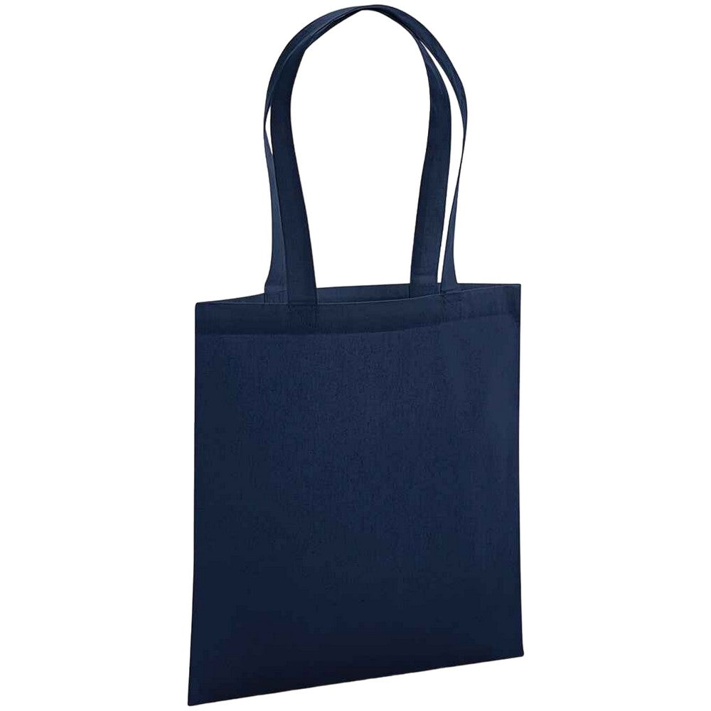 French Navy - Front - Westford Mill Premium Organic Cotton Tote Bag
