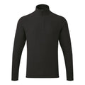 Black - Front - Premier Unisex Adult Recyclight Quarter Zip Fleece Top
