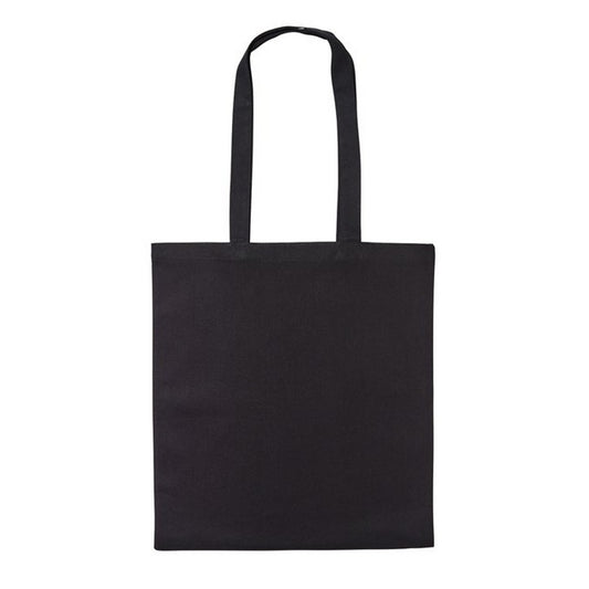 Black - Front - Nutshell Recycled Cotton Long Handle Shopper Bag