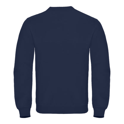 Navy - Back - B&C Mens ID.002 Cotton Sweatshirt