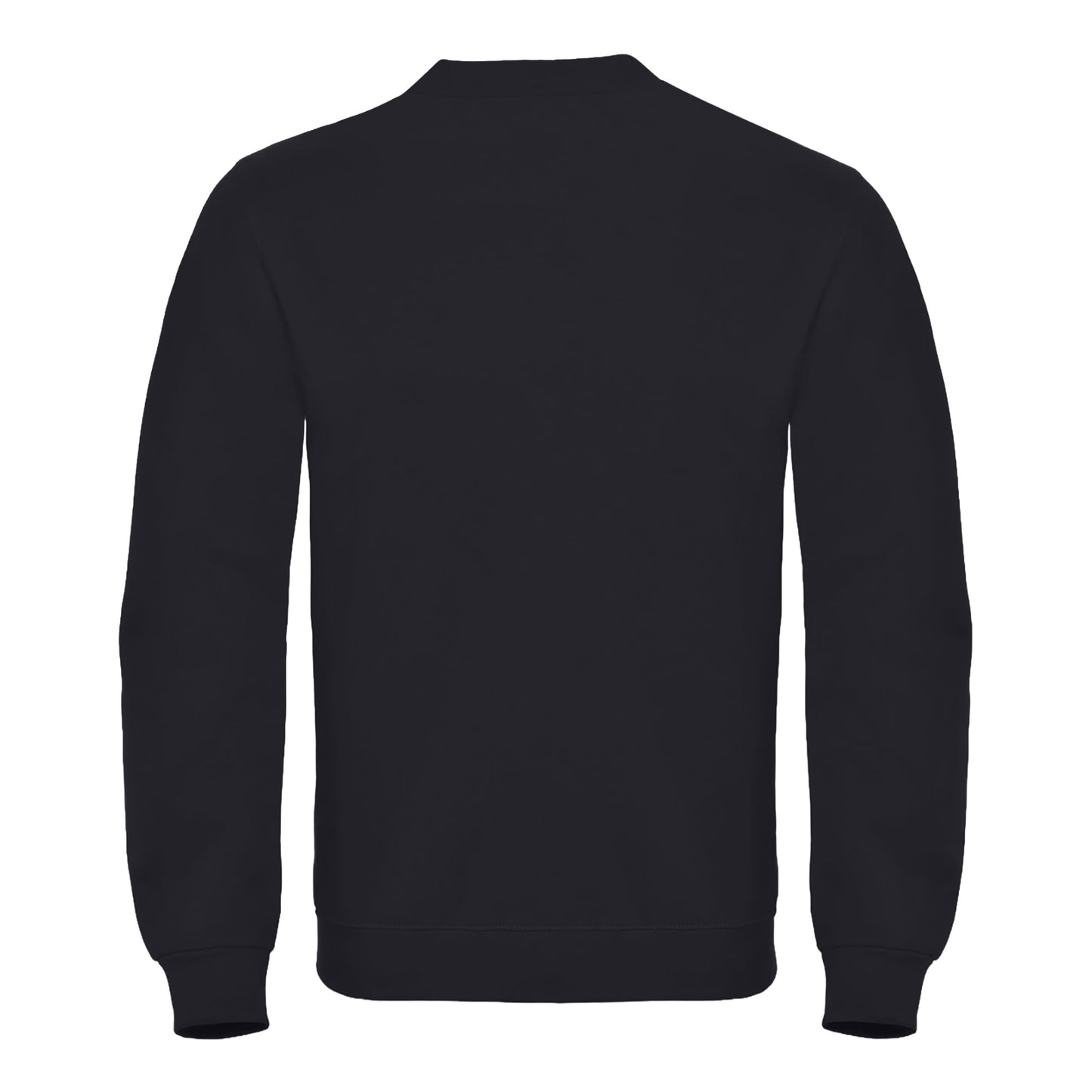 Black - Back - B&C Mens ID.002 Cotton Sweatshirt