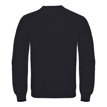Black - Back - B&C Mens ID.002 Cotton Sweatshirt