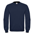 Black - Front - B&C Mens ID.002 Cotton Sweatshirt