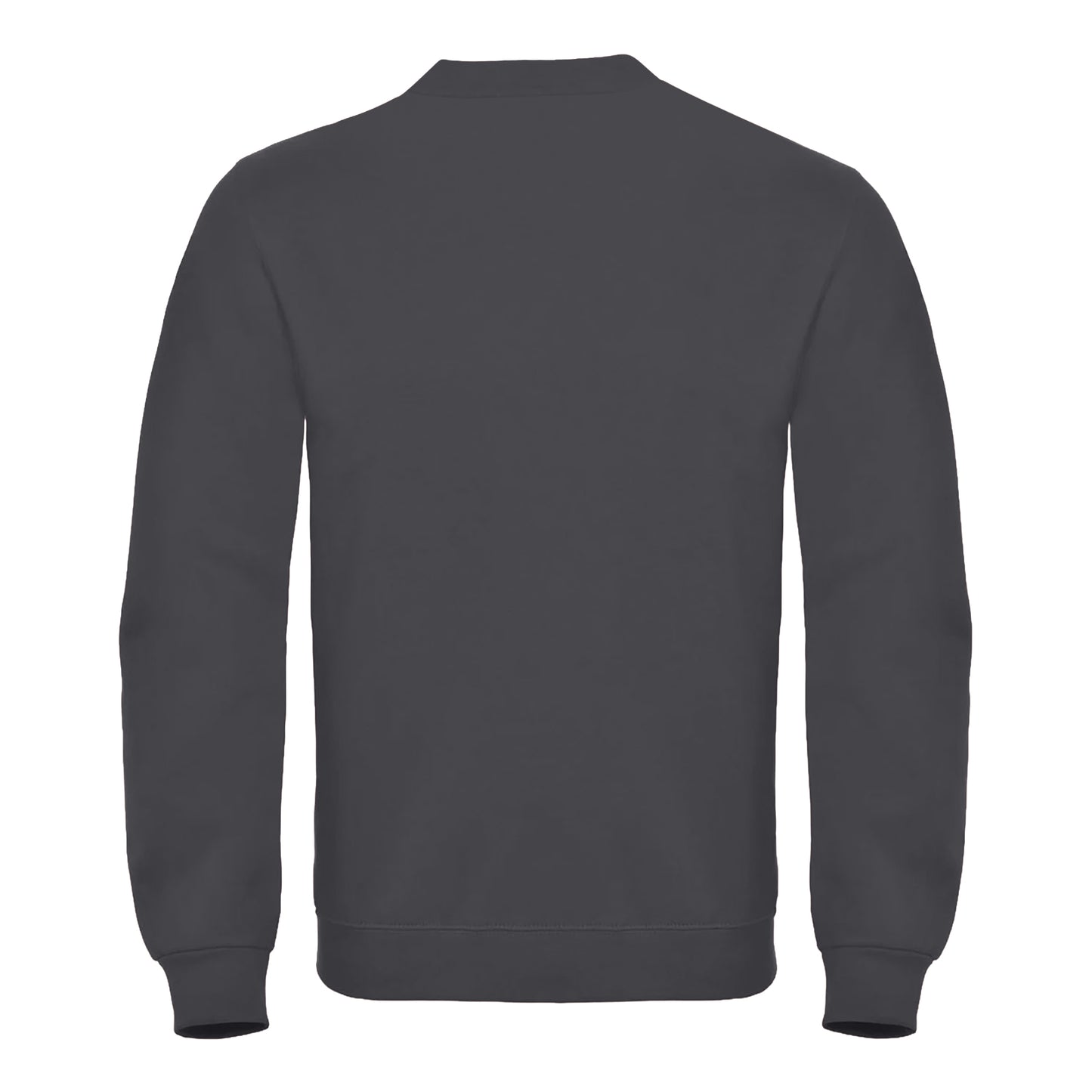 Anthracite - Back - B&C Mens ID.002 Cotton Sweatshirt