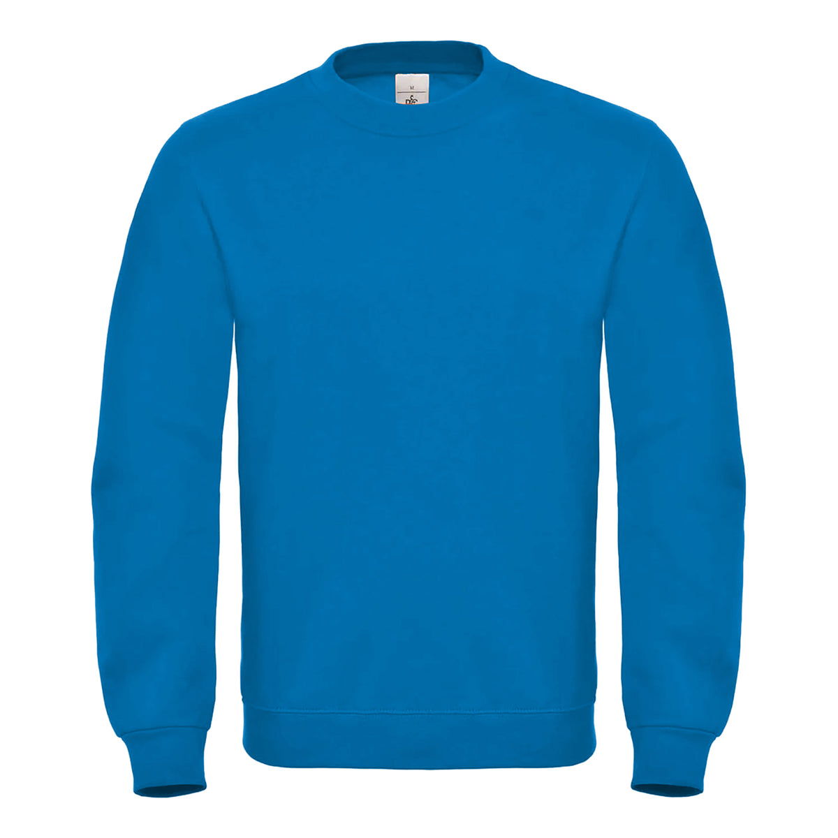 Royal Blue - Front - B&C Mens ID.002 Cotton Sweatshirt