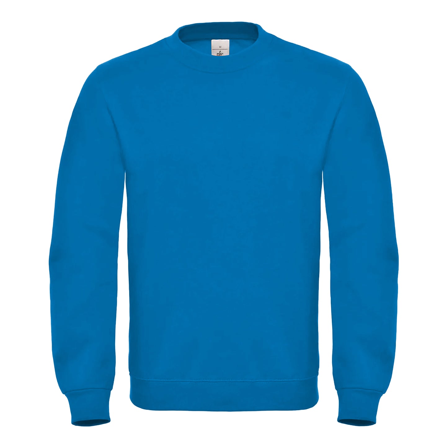 Royal Blue - Front - B&C Mens ID.002 Cotton Sweatshirt