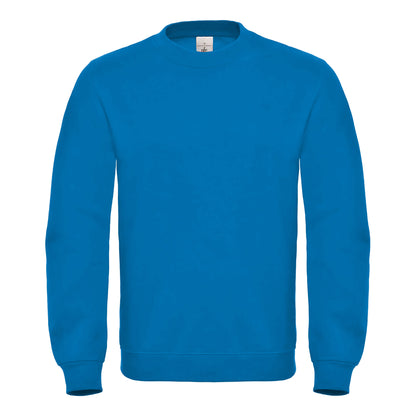 Royal Blue - Front - B&C Mens ID.002 Cotton Sweatshirt