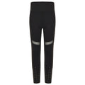 Black - Front - Tombo Girls Panelled Leggings