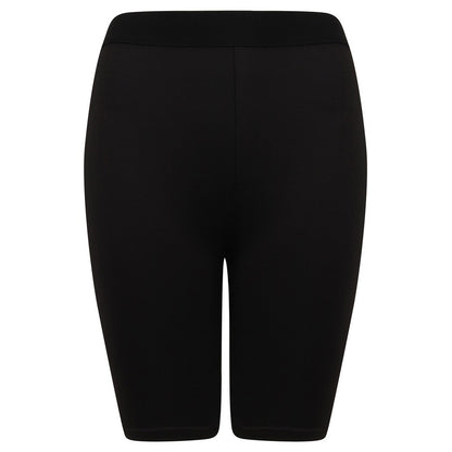 Black-Black - Front - SF Womens-Ladies Fashion Cycling Shorts