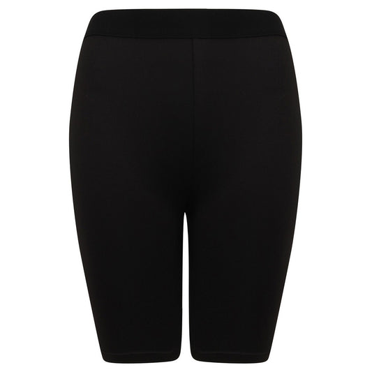 Black-Black - Front - SF Womens-Ladies Fashion Cycling Shorts