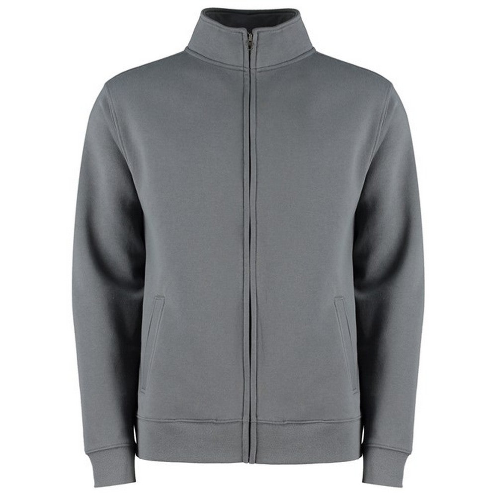 Dark Grey Marl - Front - Kustom Kit Mens Full Zip Regular Jacket