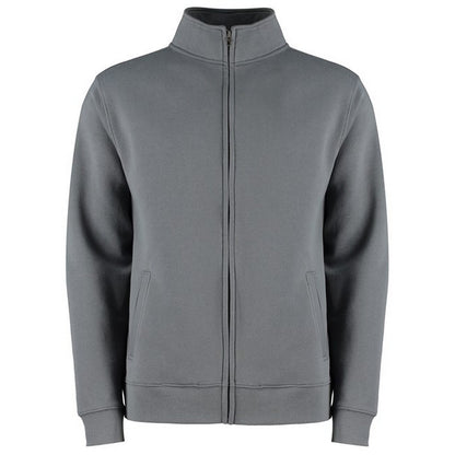 Dark Grey Marl - Front - Kustom Kit Mens Full Zip Regular Jacket