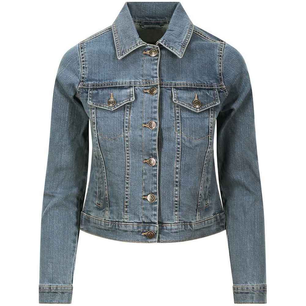 Light Blue - Front - Awdis Womens-Ladies Olivia Denim Jacket