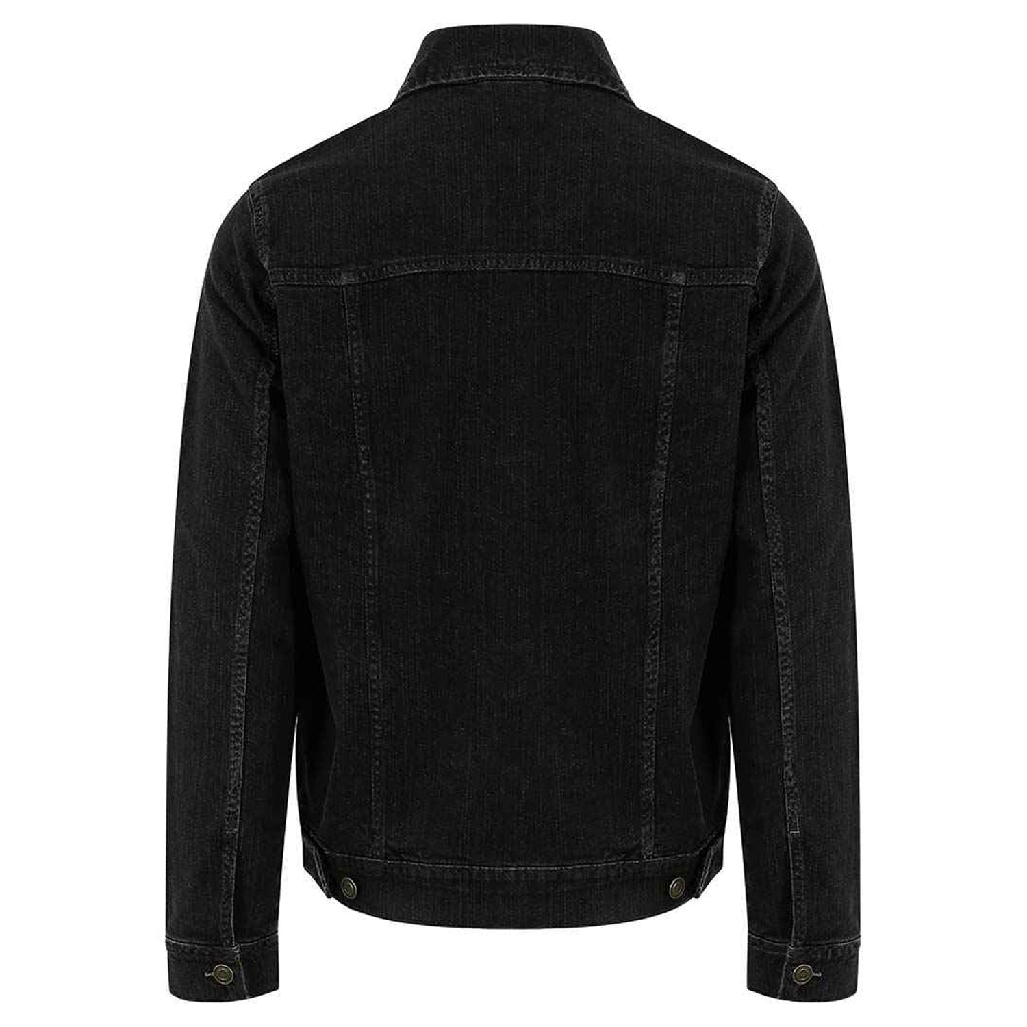 Black - Back - Awdis Womens-Ladies Olivia Denim Jacket