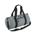 Pure Grey - Back - Bagbase Barrel Recycled Duffle Bag