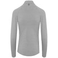 Silver Grey - Back - Awdis Mens Cool-Flex Half Zip Long-Sleeved Top