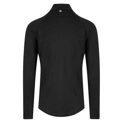 Jet Black - Back - Awdis Mens Cool-Flex Half Zip Long-Sleeved Top