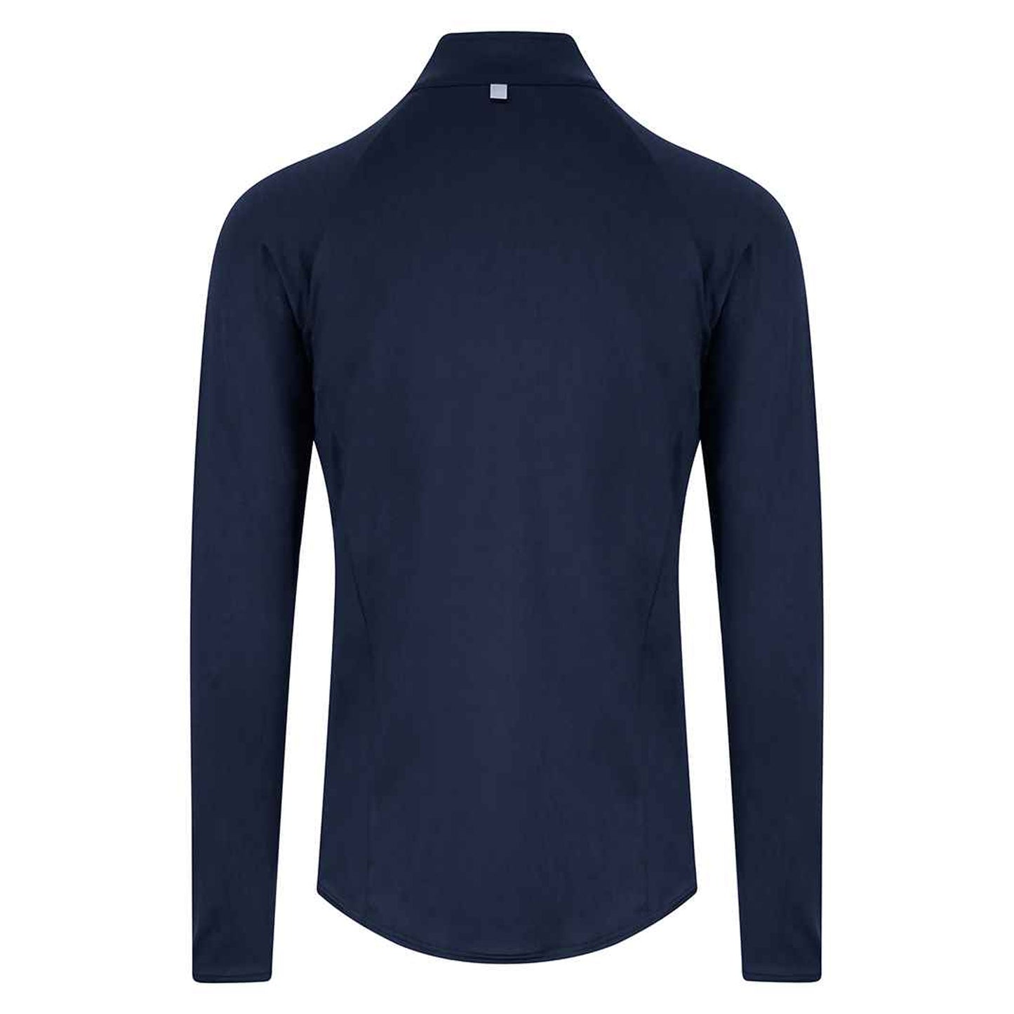 French Navy - Back - Awdis Mens Cool-Flex Half Zip Long-Sleeved Top
