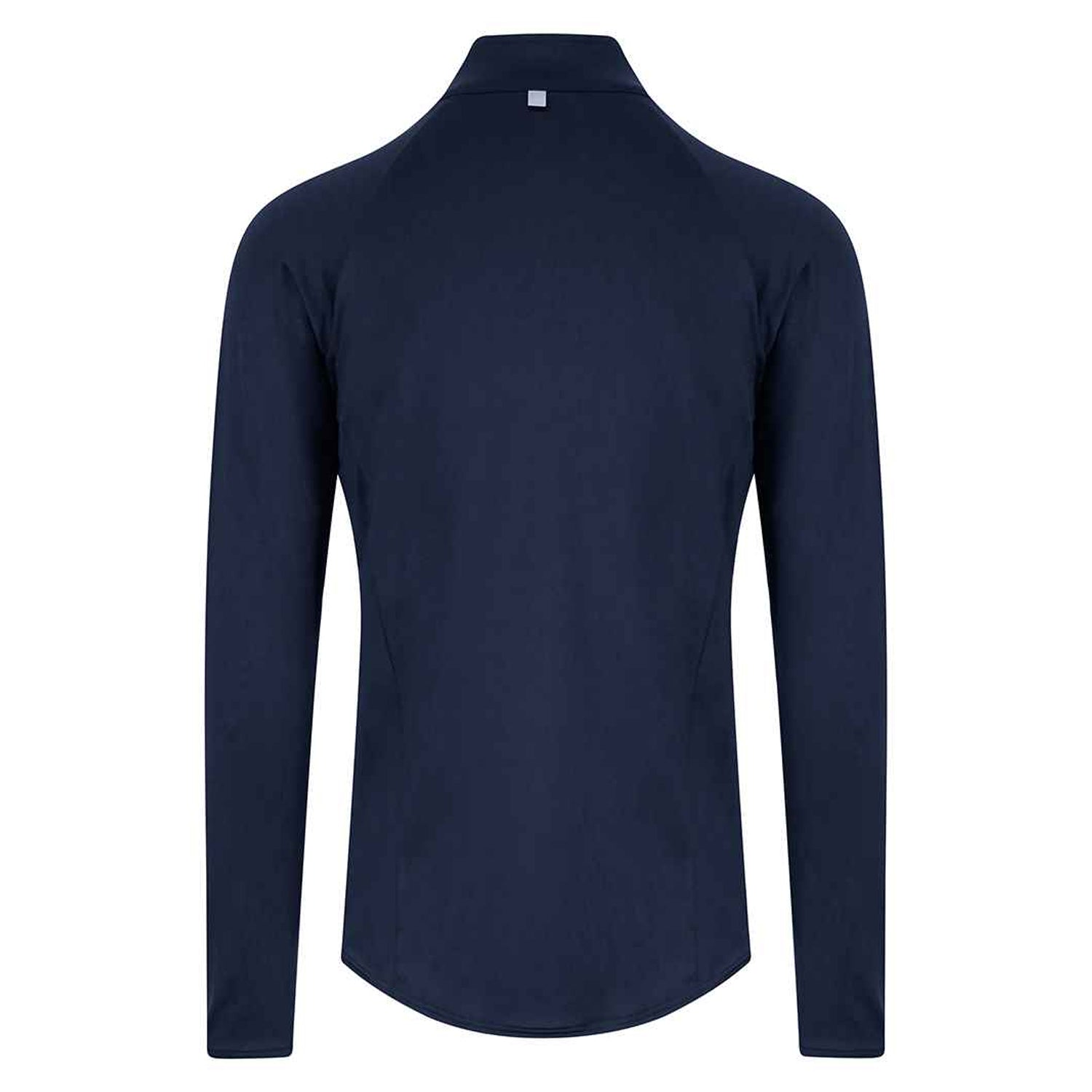 French Navy - Back - Awdis Mens Cool-Flex Half Zip Long-Sleeved Top