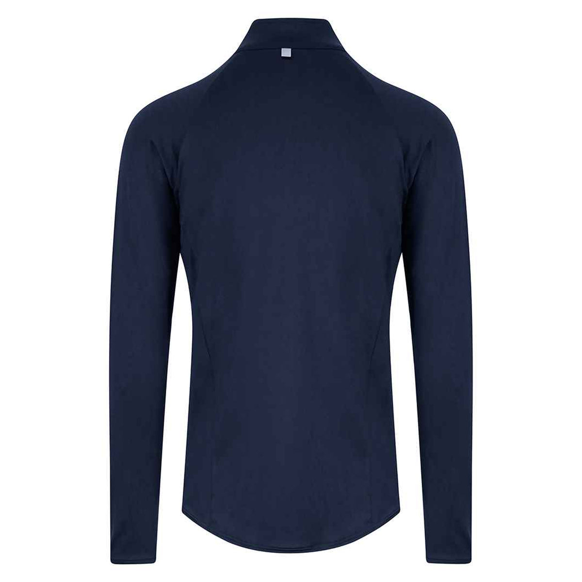 French Navy - Back - Awdis Mens Cool-Flex Half Zip Long-Sleeved Top