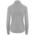 Silver Grey - Back - AWDis Cool Womens-Ladies Cool-Flex Half Zip Long-Sleeved Base Layer Top