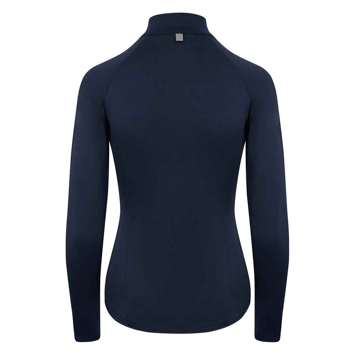 French Navy - Back - AWDis Cool Womens-Ladies Cool-Flex Half Zip Long-Sleeved Base Layer Top