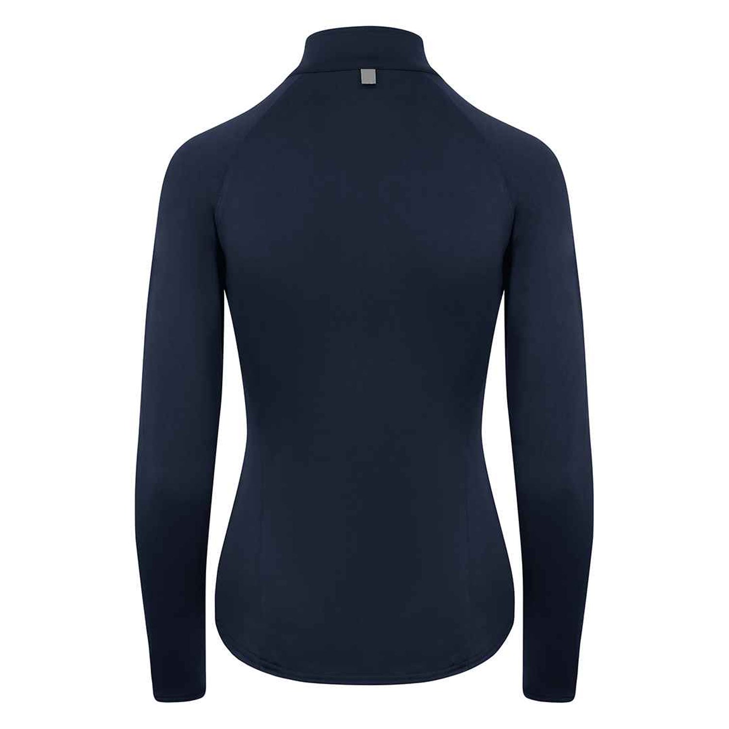 French Navy - Back - AWDis Cool Womens-Ladies Cool-Flex Half Zip Long-Sleeved Base Layer Top