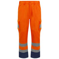 Hi Vis Orange - Front - PRORTX Mens Hi-Vis Cargo Trousers