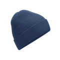 Steel Blue - Front - Beechfield Unisex Adult Ribbed Polylana Beanie
