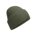 Olive - Front - Beechfield Unisex Adult Classic Deep Cuffed Beanie