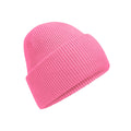 True Pink - Front - Beechfield Unisex Adult Classic Deep Cuffed Beanie