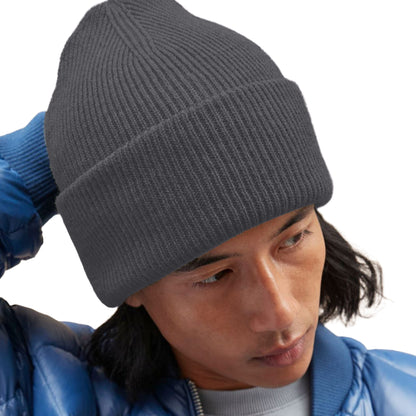 Graphite Grey - Back - Beechfield Unisex Adult Classic Deep Cuffed Beanie