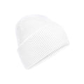 White - Front - Beechfield Unisex Adult Classic Deep Cuffed Beanie