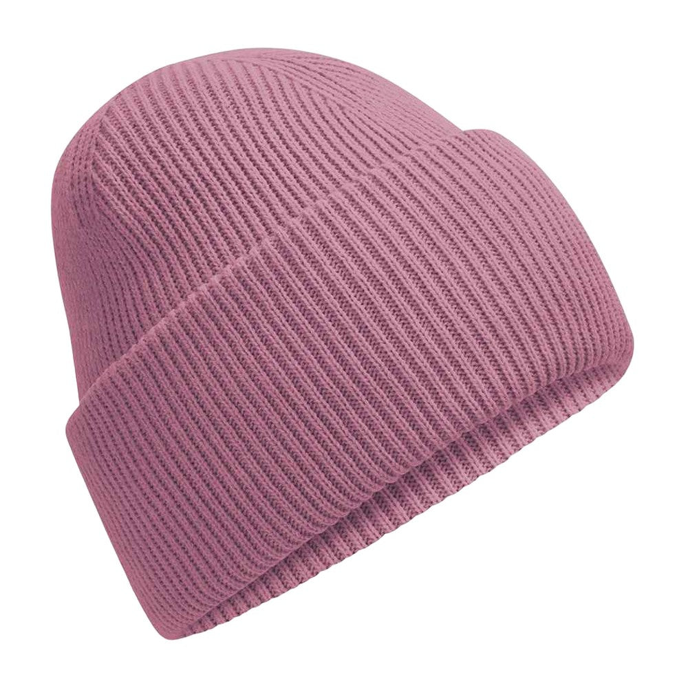 Dusty Purple - Front - Beechfield Unisex Adult Classic Deep Cuffed Beanie