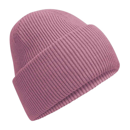 Dusty Purple - Front - Beechfield Unisex Adult Classic Deep Cuffed Beanie