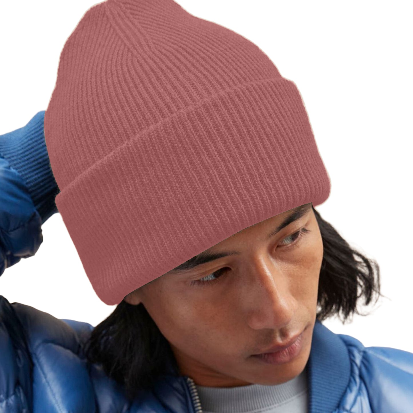 Rose - Back - Beechfield Unisex Adult Classic Deep Cuffed Beanie