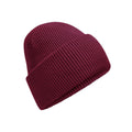 Burgundy - Front - Beechfield Unisex Adult Classic Deep Cuffed Beanie