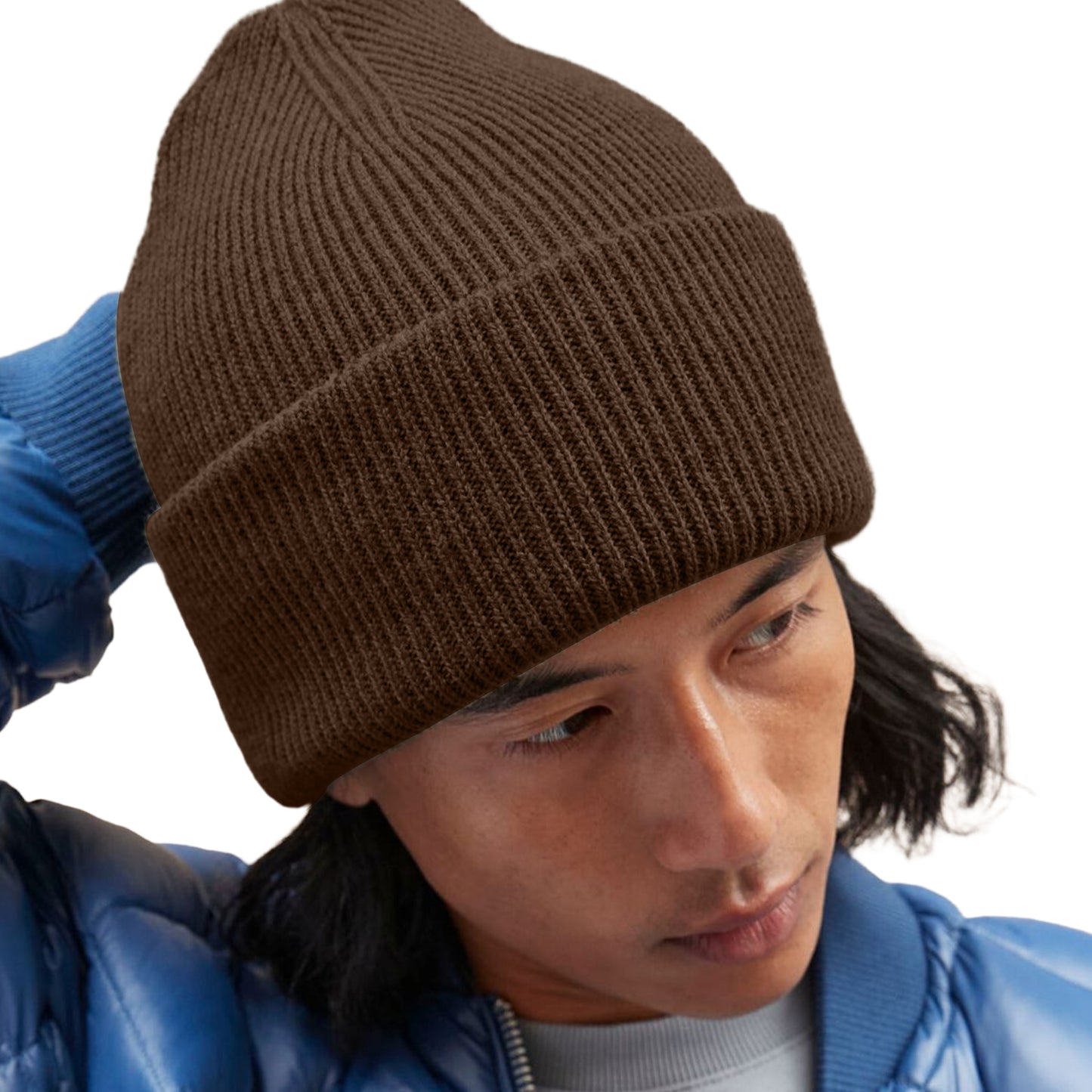 Walnut - Back - Beechfield Unisex Adult Classic Deep Cuffed Beanie