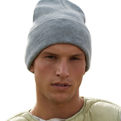 Ash - Back - Beechfield Unisex Adult Classic Deep Cuffed Beanie