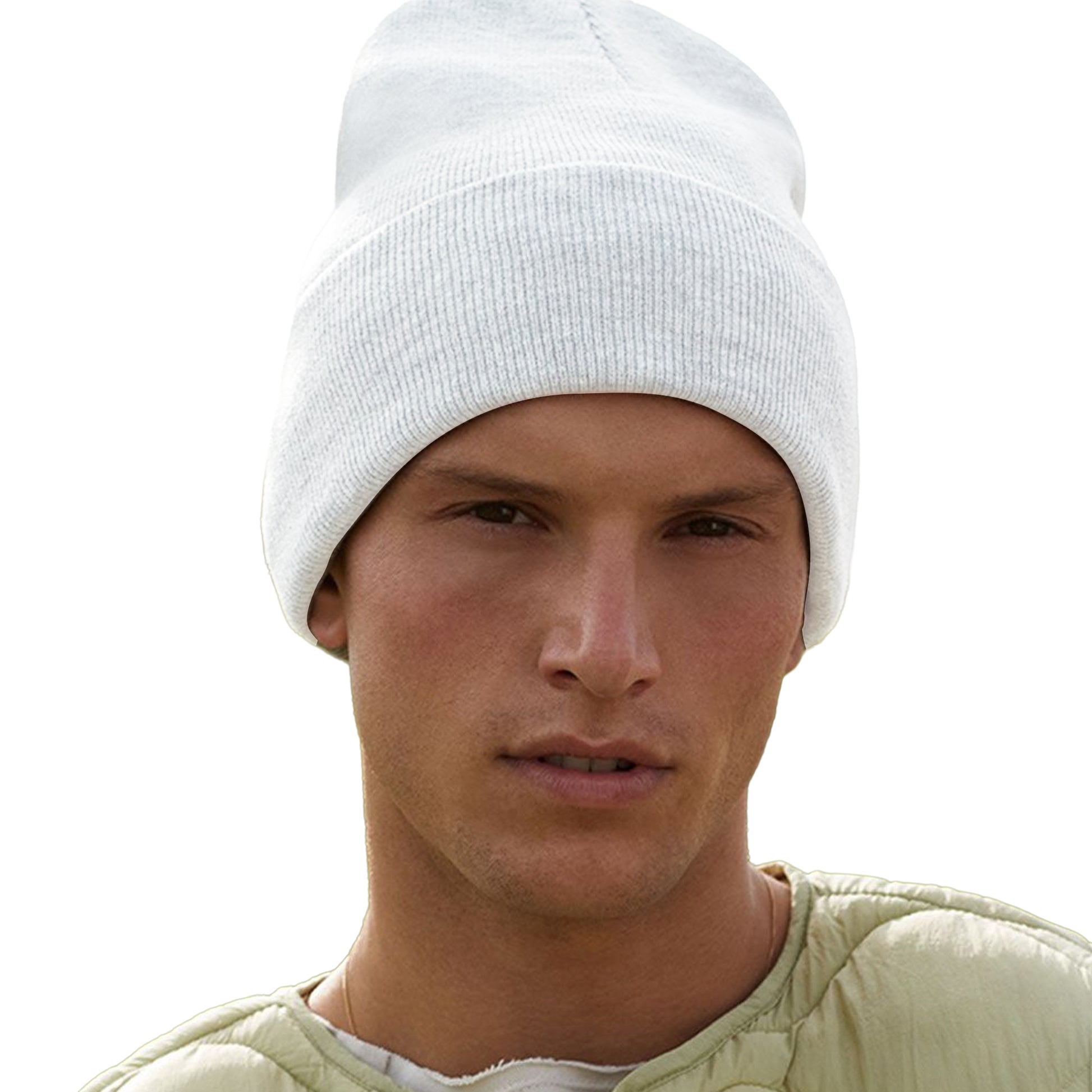 Cloud Grey - Back - Beechfield Unisex Adult Classic Deep Cuffed Beanie