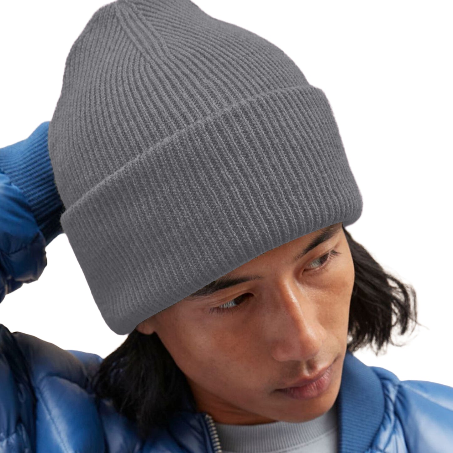 Granite - Back - Beechfield Unisex Adult Classic Deep Cuffed Beanie