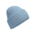 Dusty Blue - Front - Beechfield Unisex Adult Classic Deep Cuffed Beanie