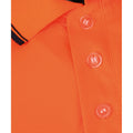 Orange-Navy - Side - Yoko Mens Two Tone Hi-Vis Polo Shirt
